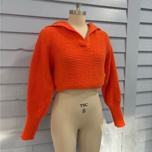 Fluorescent Neon Orange Sweater